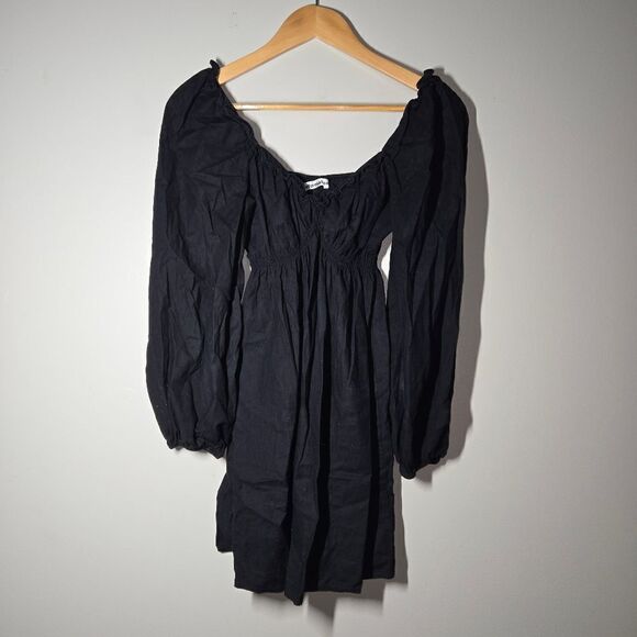 Reformation | Black Sweetheart Vic Mini Dress Small - Picture 9 of 11